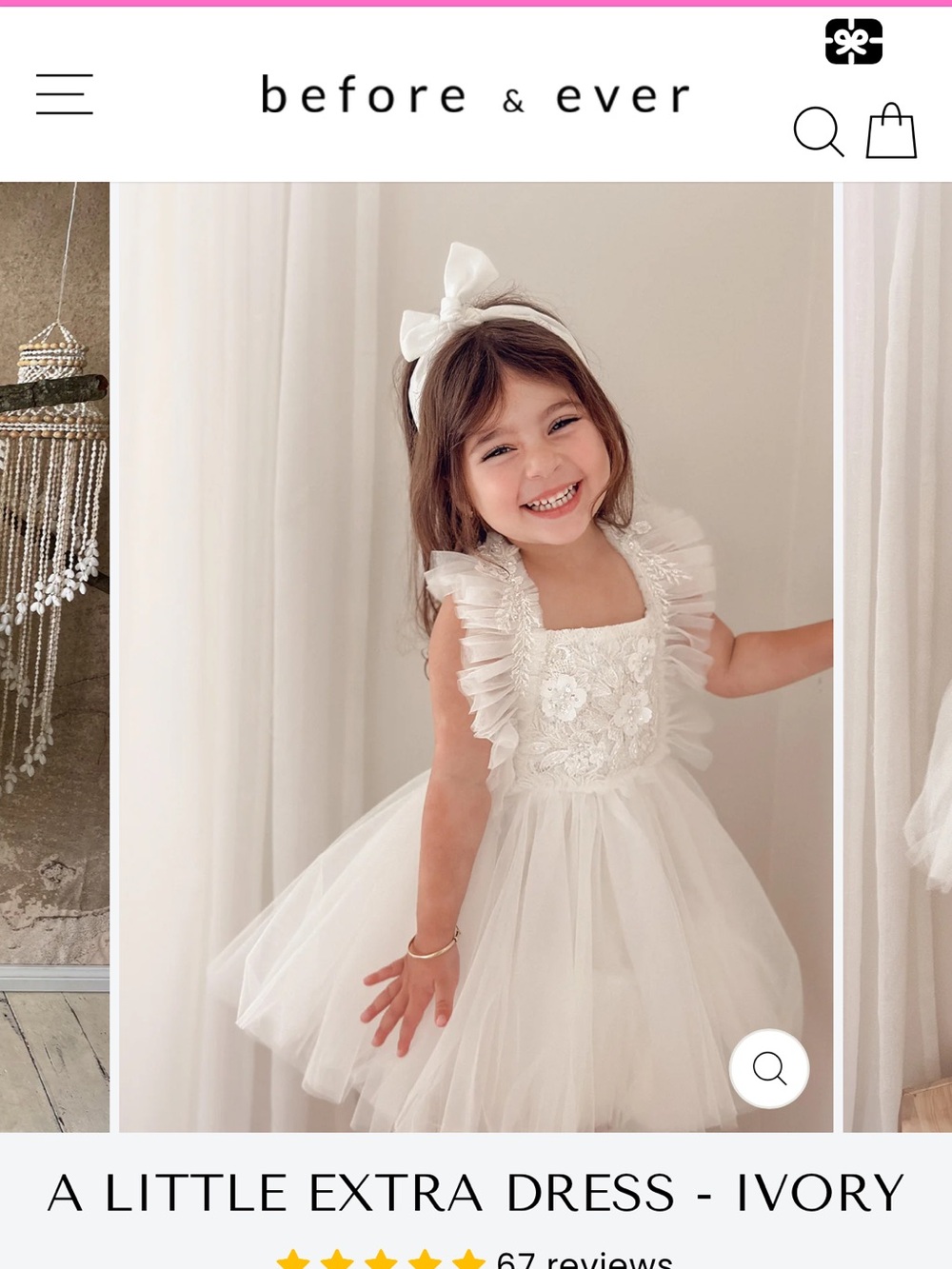 Before and ever flower girl dress 4t